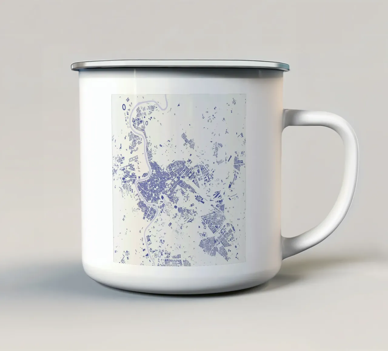 Rome Blue tazza in smalto da Urban Maps