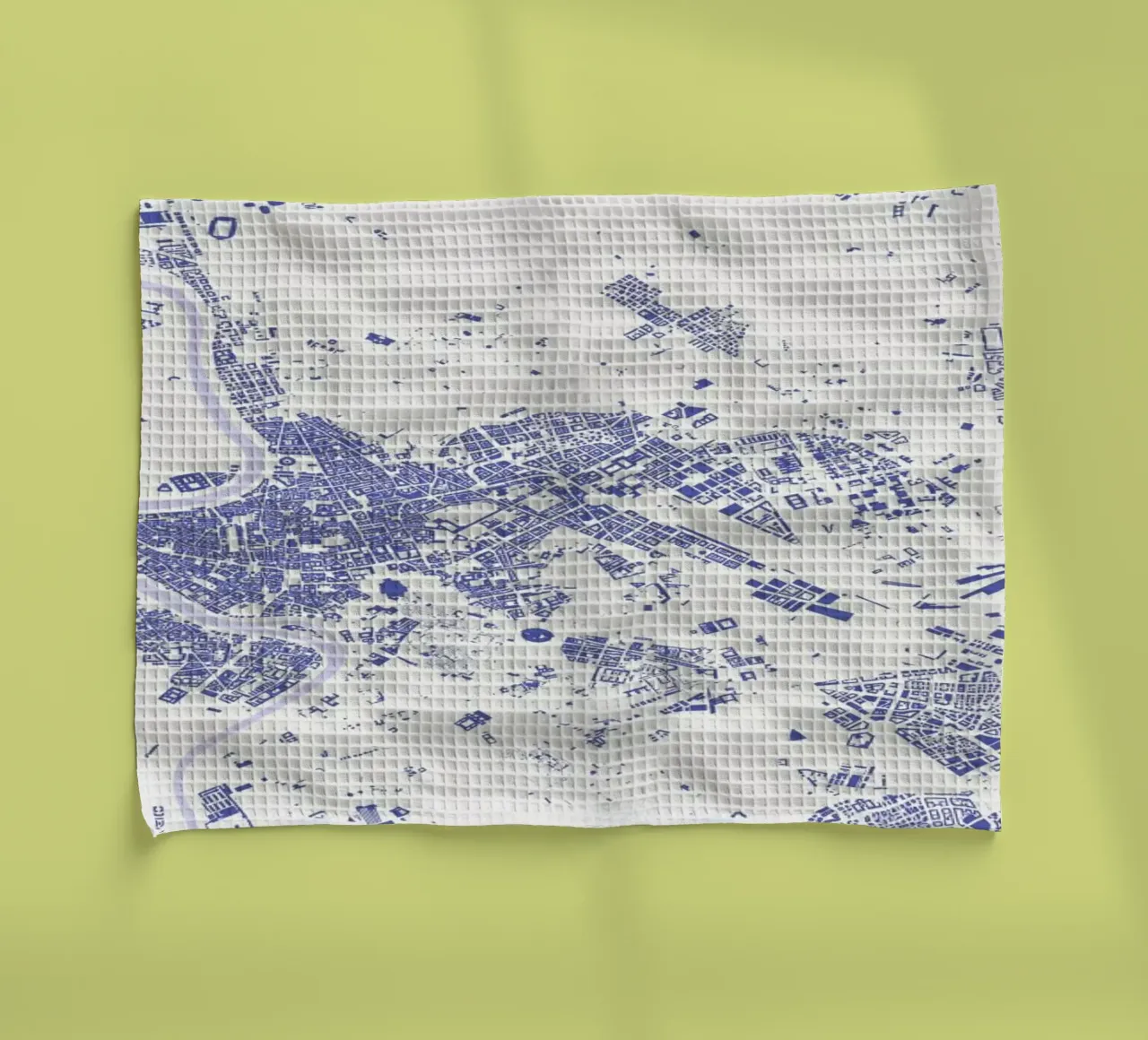 Rome Blue tea towel by Urban Maps
