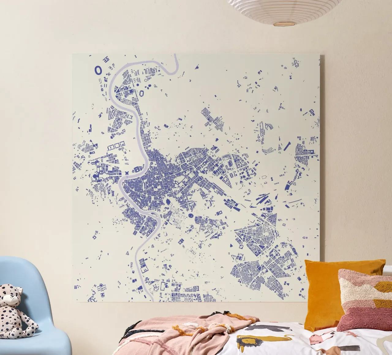 Rome Blue plexiglass da Urban Maps