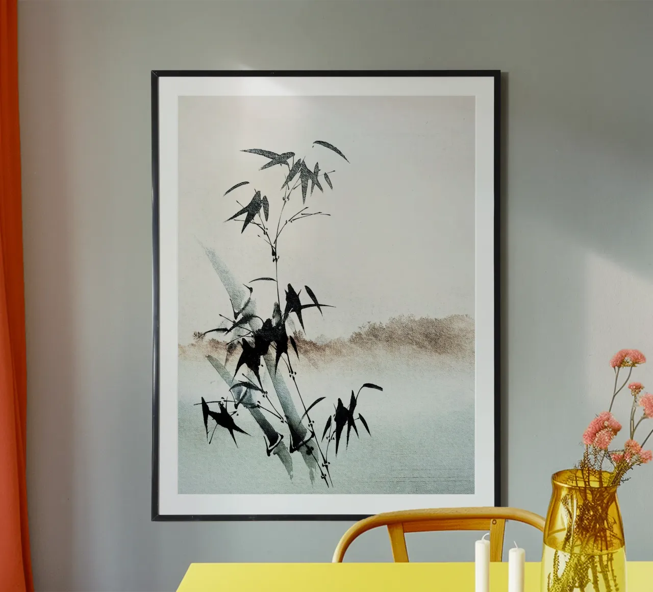 Japan Harmony No 14 poster con telaio in alluminio da treechild