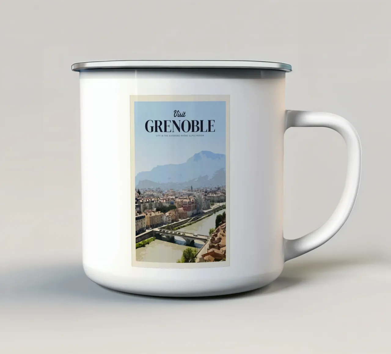 Viaggio a Grenoble tazza in smalto da Mercury Club