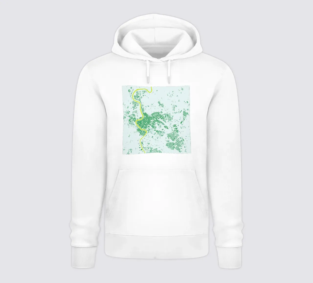 Rome Green felpa con cappuccio da Urban Maps