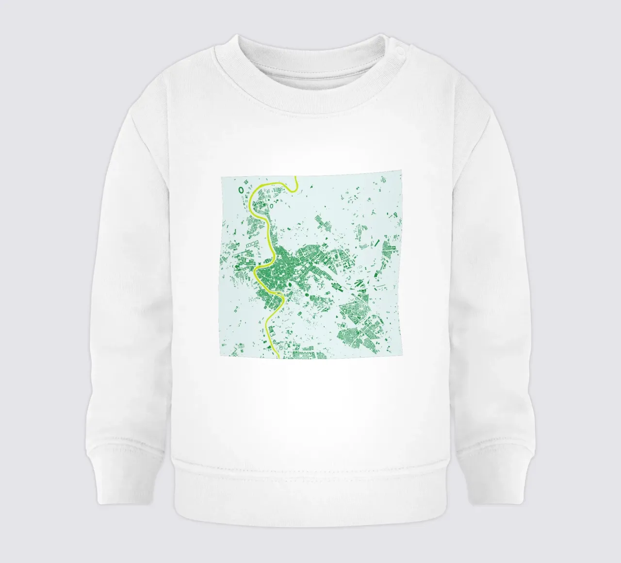 Rome Green felpa neonato da Urban Maps