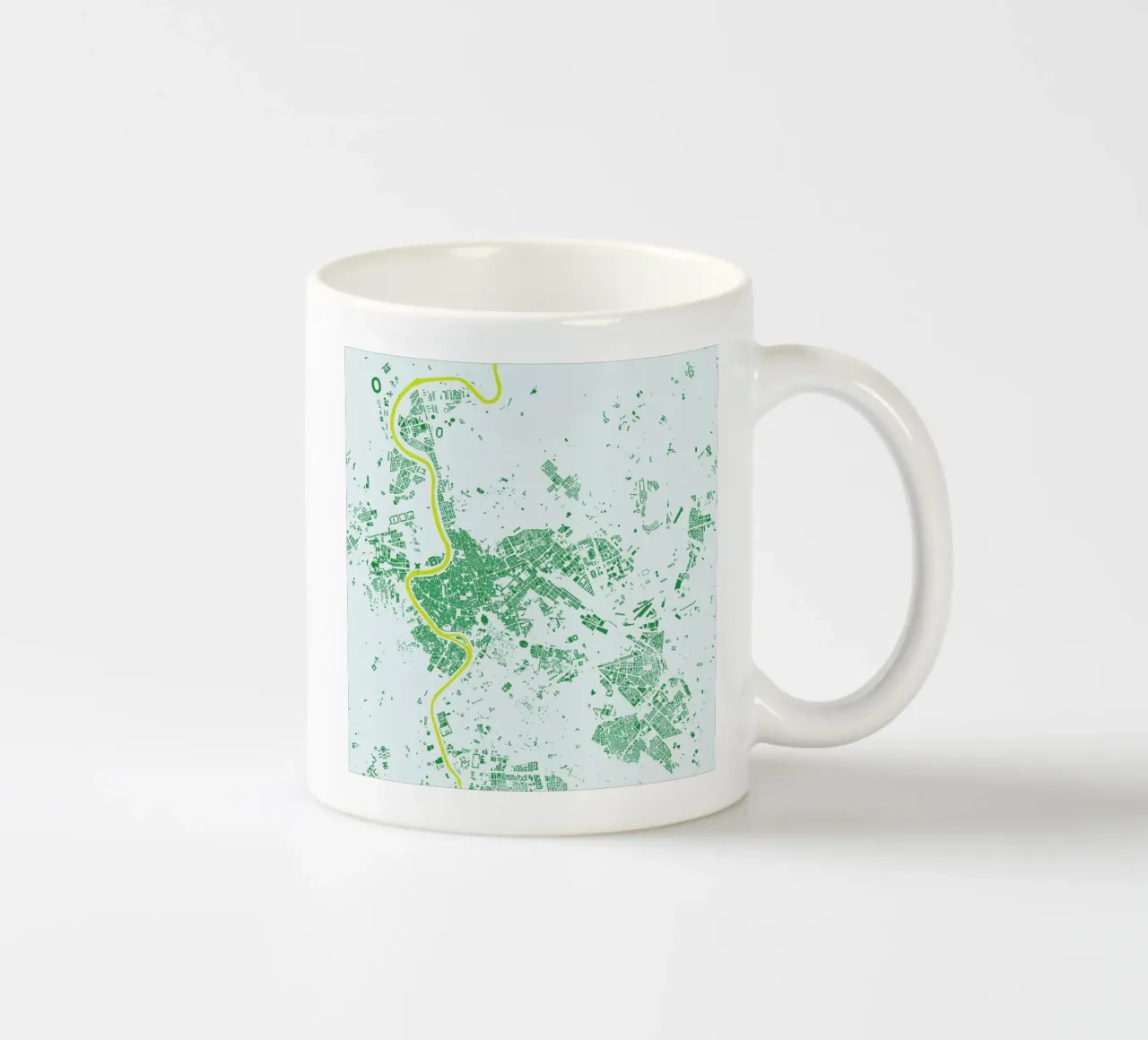Rome Green tazza in ceramica da Urban Maps