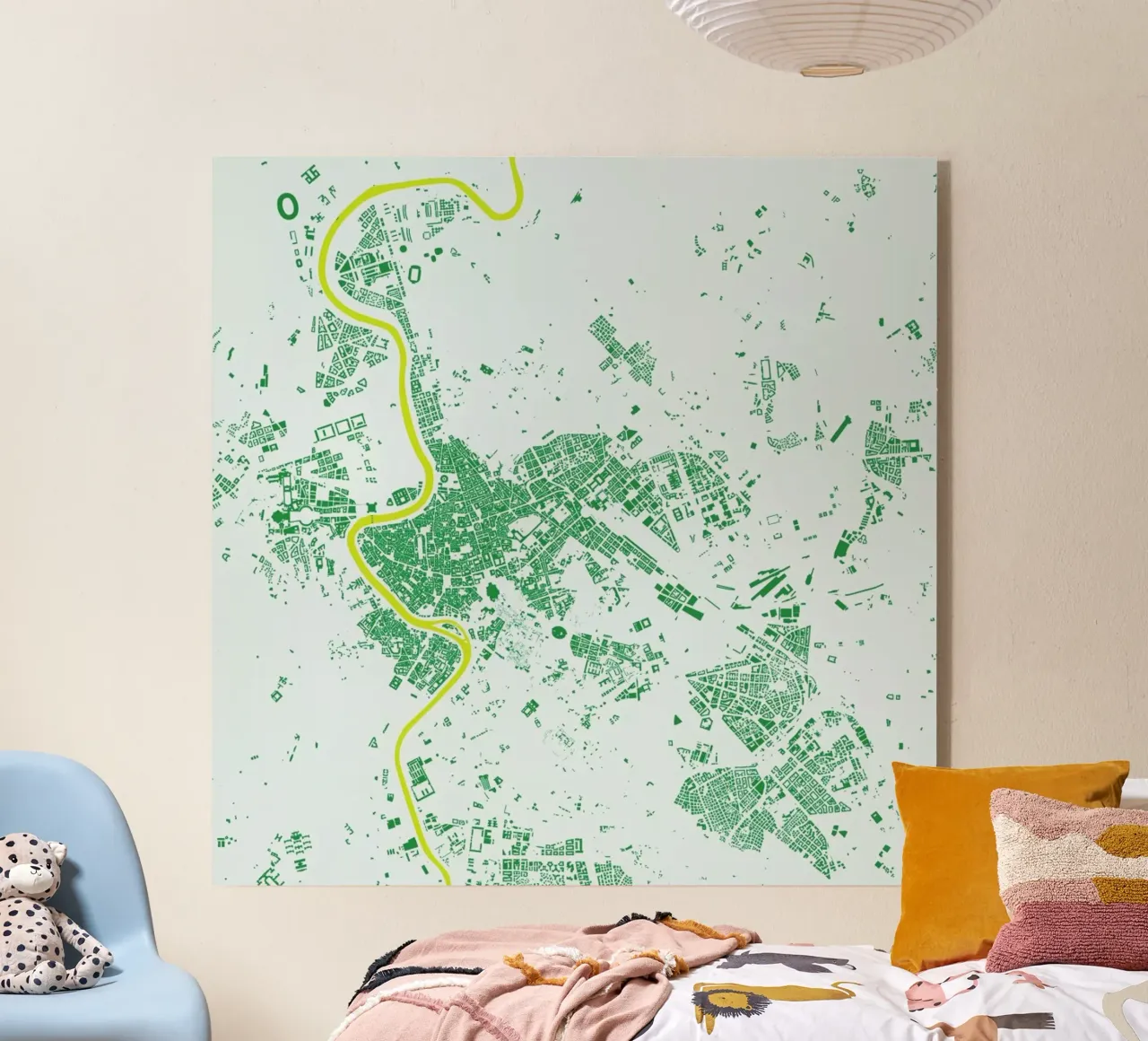 Rome Green plexiglass da Urban Maps