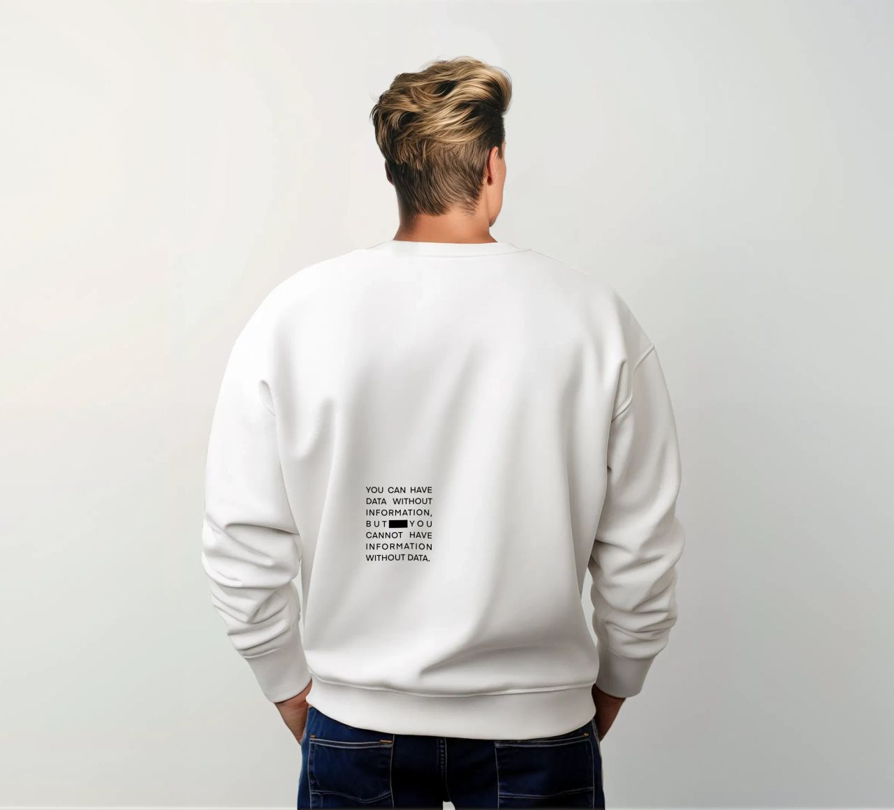 Data without information felpa da LIMITED EDITION LETTERS