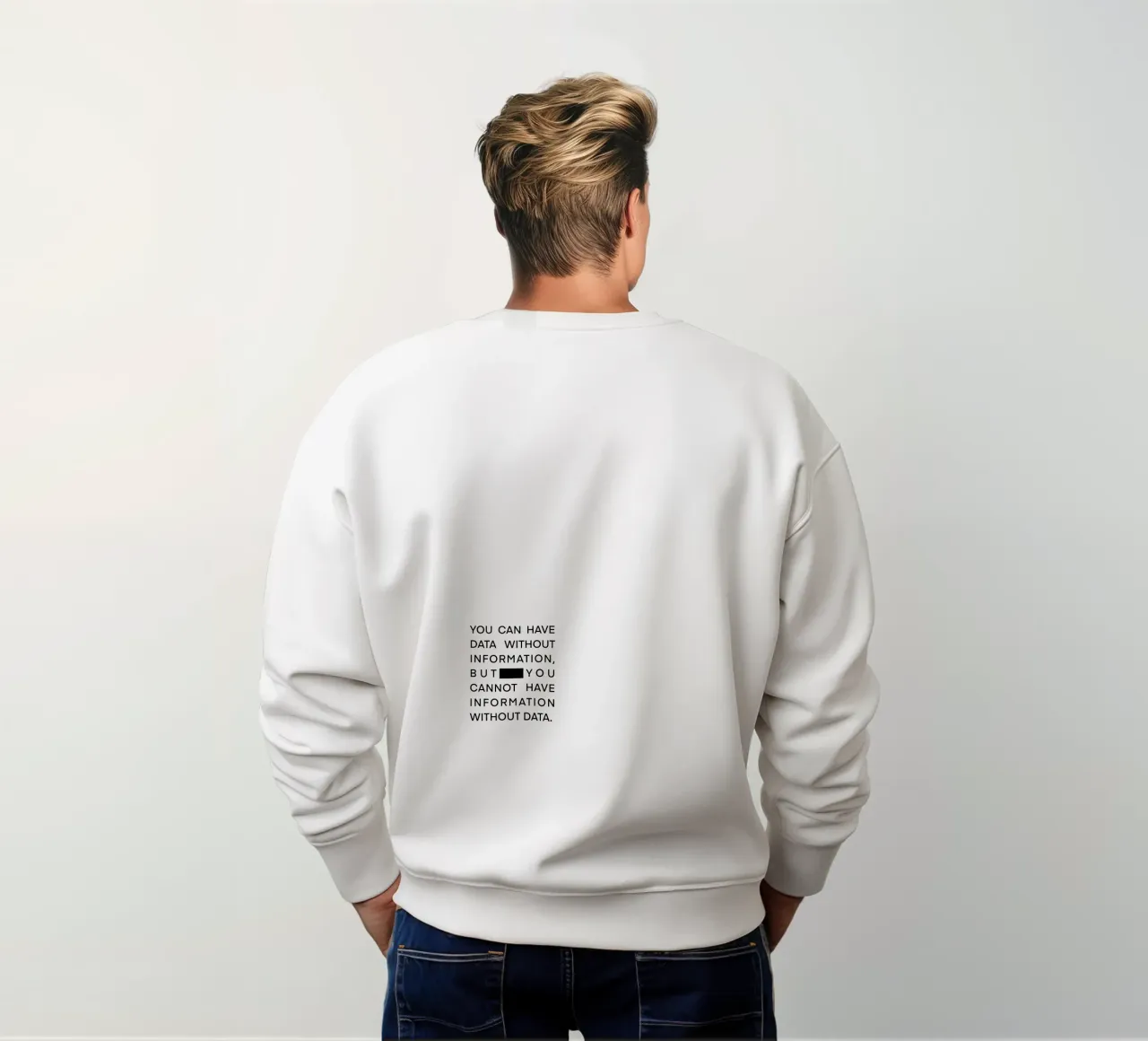 Statement Poster, Data Science, Poster Daten, Datenanalyse Sweatshirt von LIMITED EDITION LETTERS