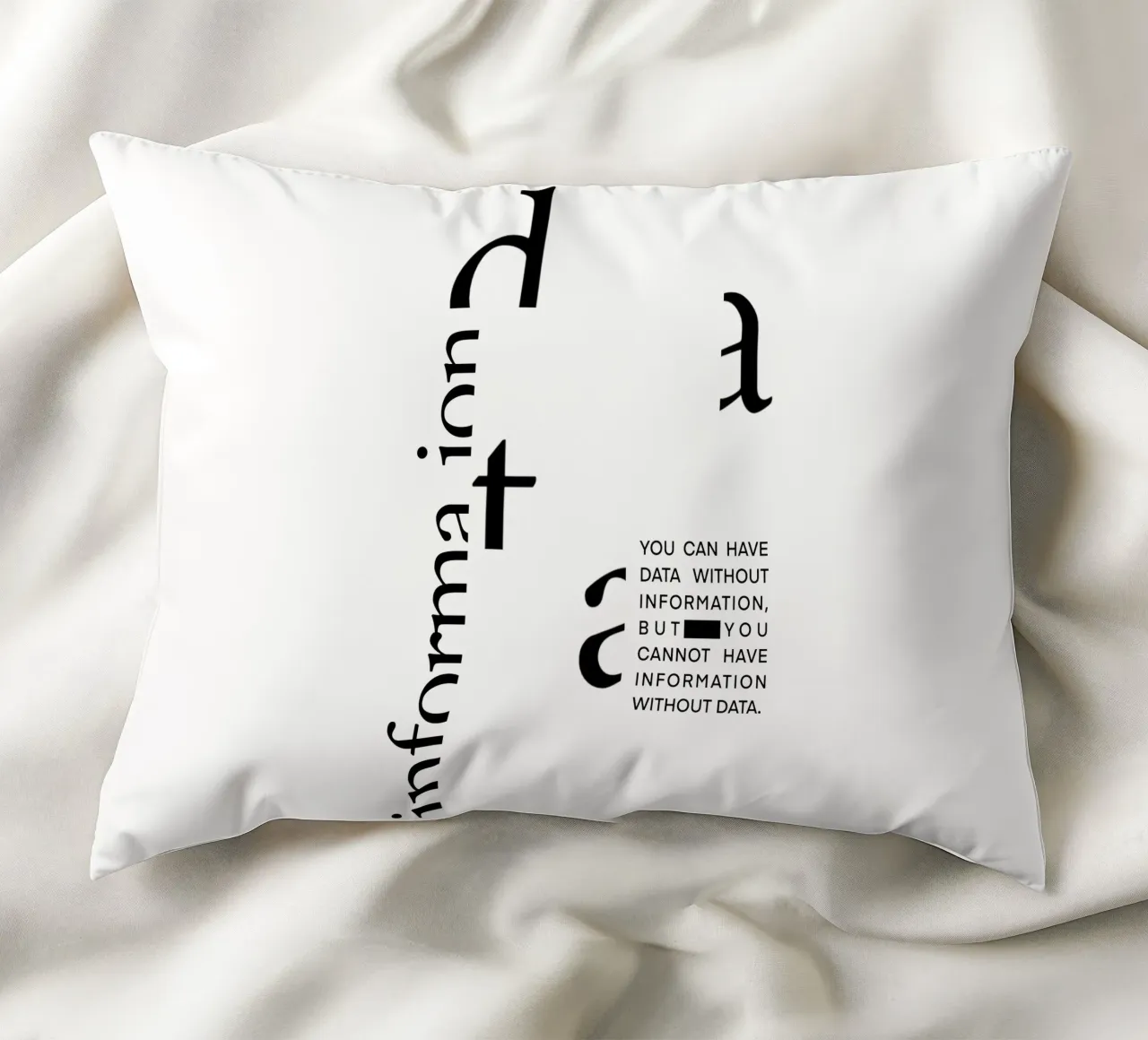 Statement Poster, Data Science, Poster Daten, Datenanalyse cuscino da LIMITED EDITION LETTERS