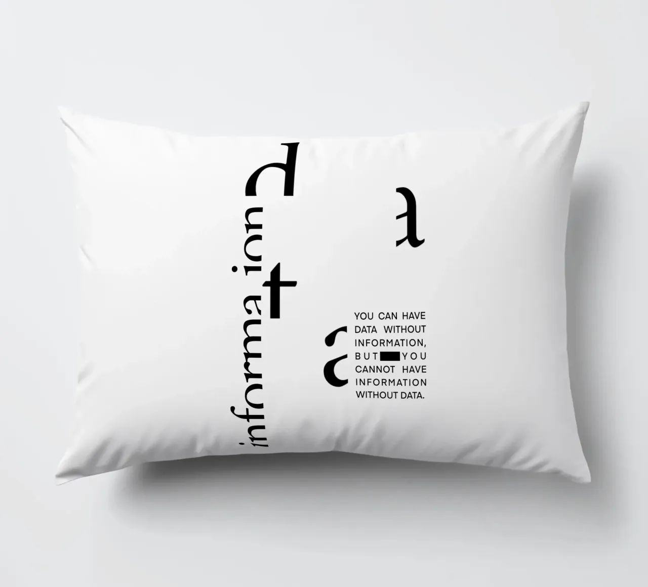 Statement Poster, Data Science, Poster Daten, Datenanalyse cuscino da LIMITED EDITION LETTERS