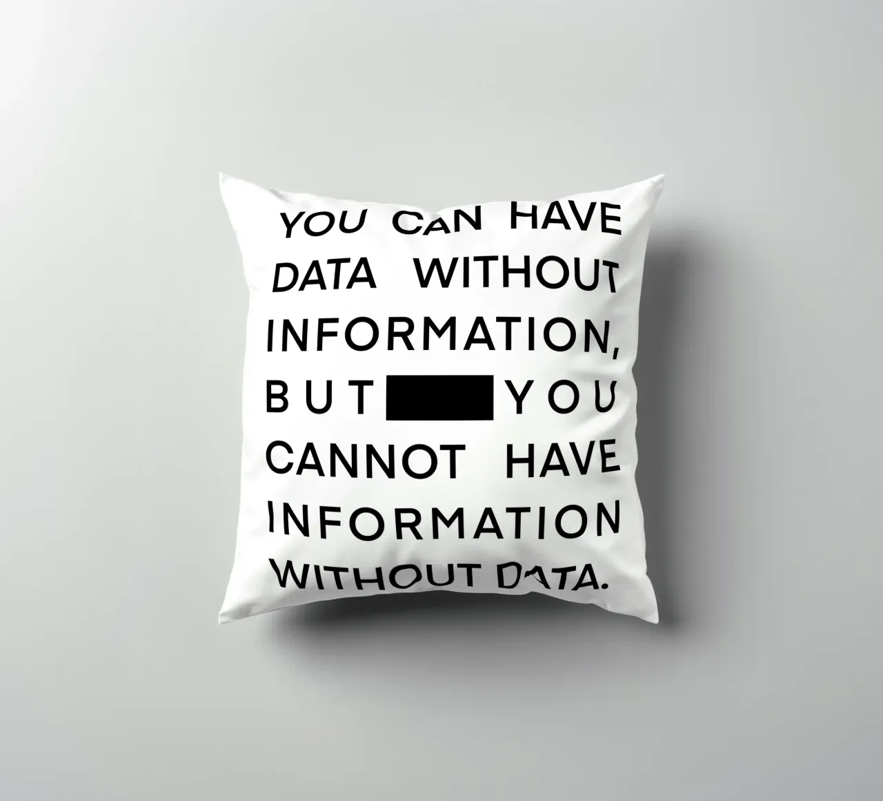 Statement Poster, Data Science, Poster Daten, Datenanalyse cuscino da LIMITED EDITION LETTERS