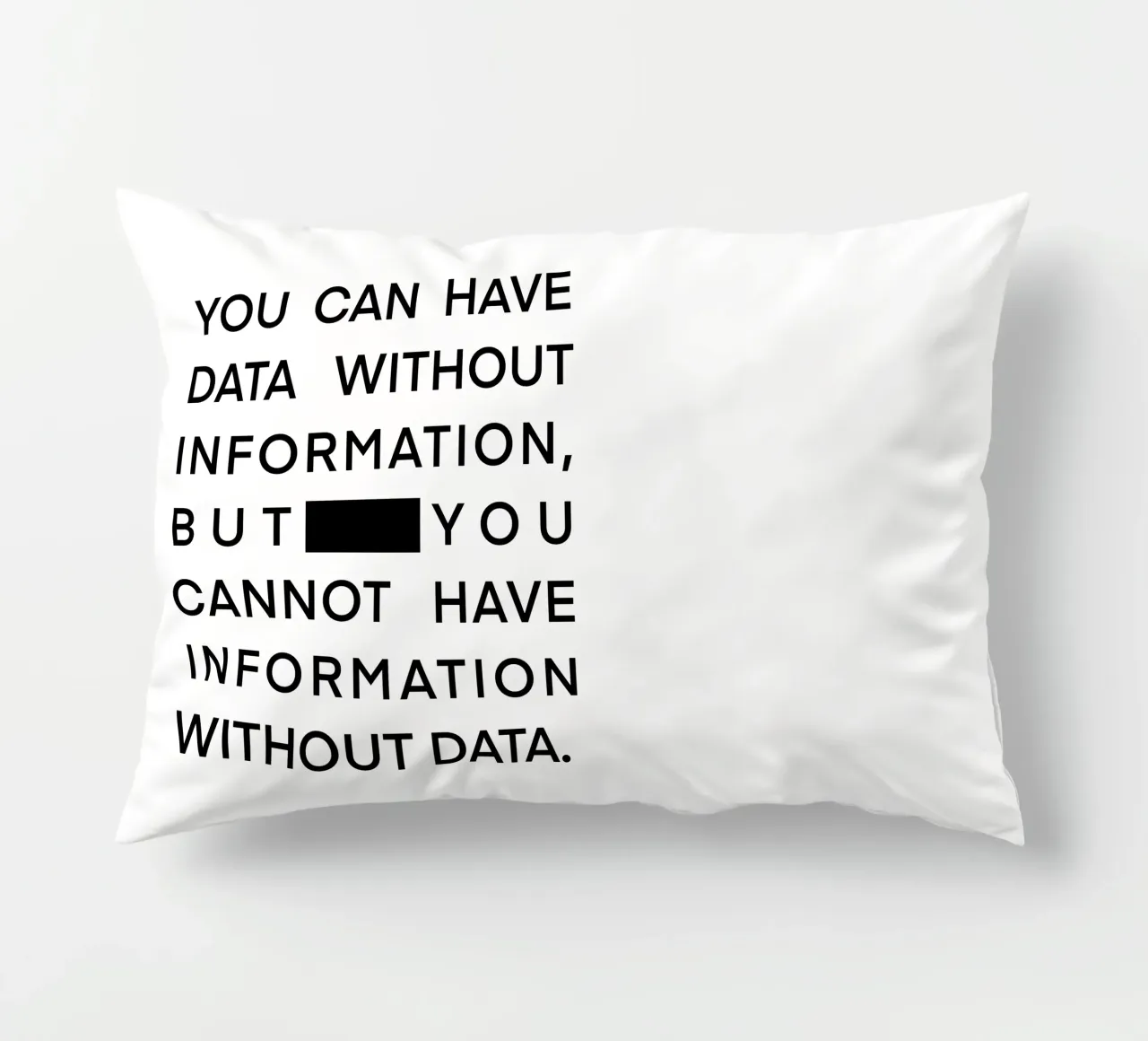 Statement Poster, Data Science, Poster Daten, Datenanalyse cuscino da LIMITED EDITION LETTERS