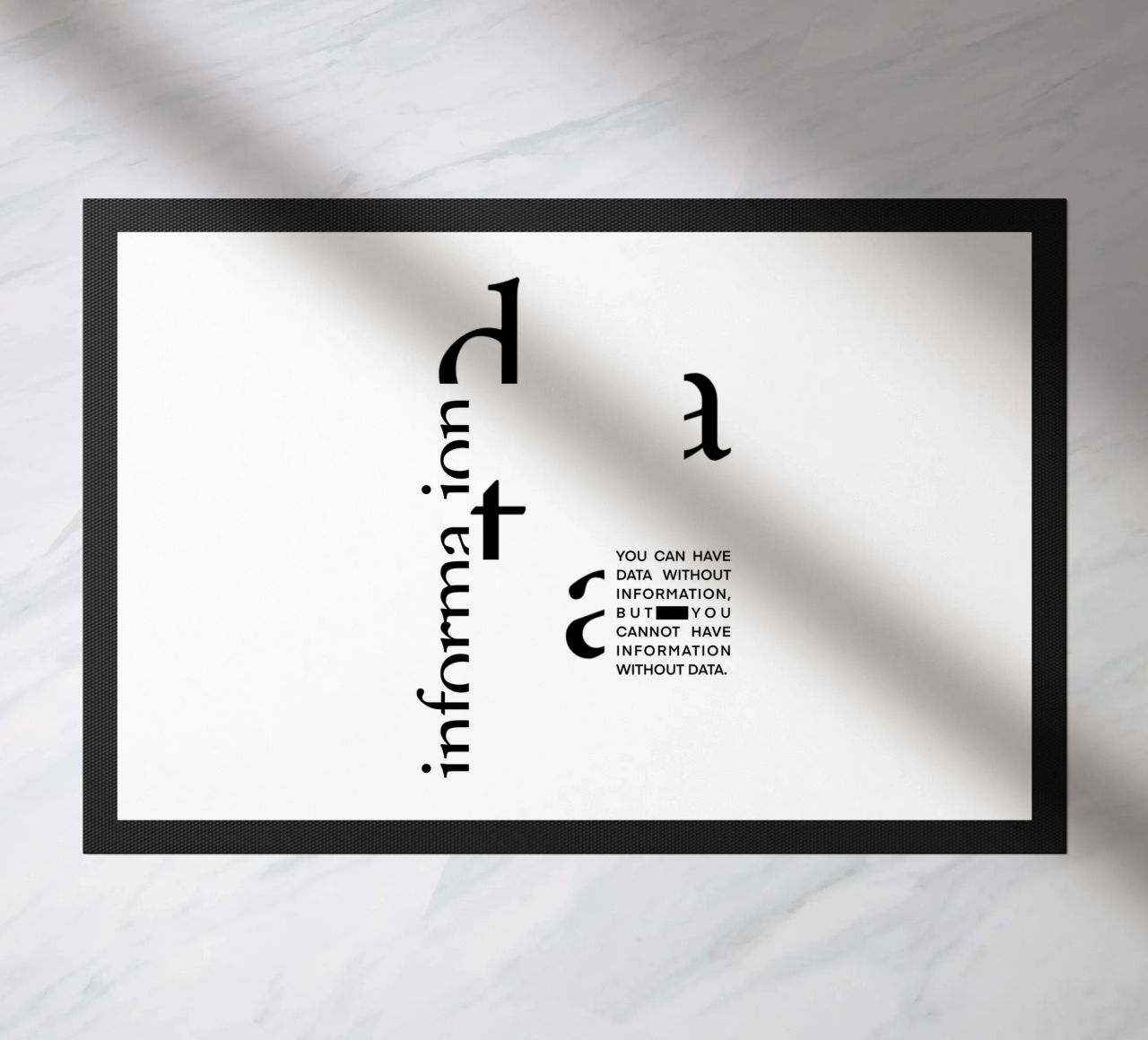 Data without information zerbino da LIMITED EDITION LETTERS