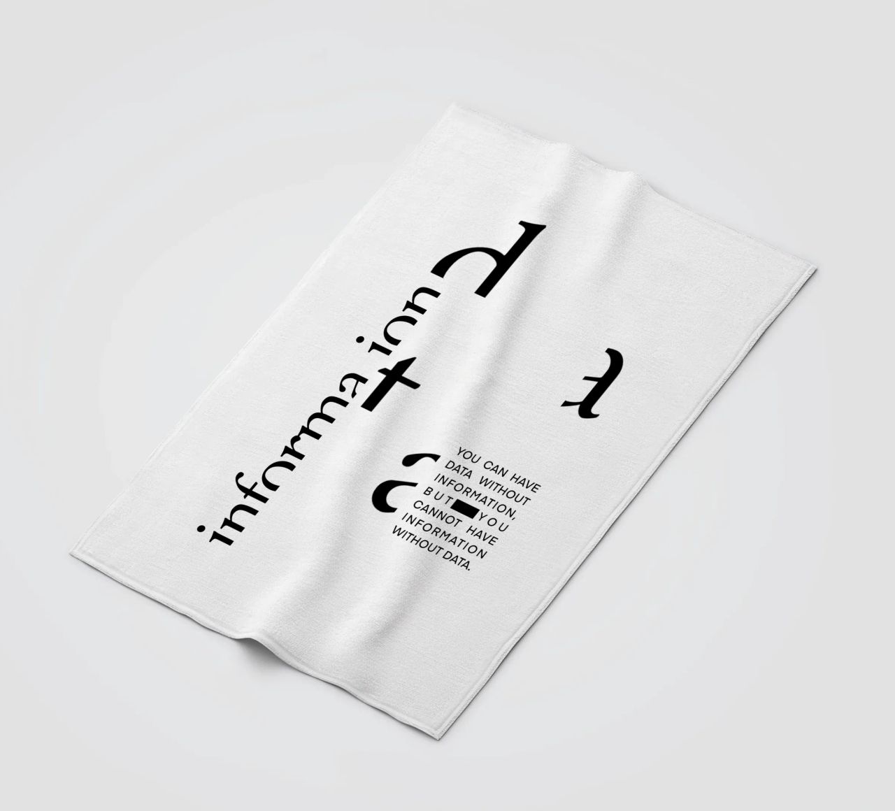 Data without information coperta in pile da LIMITED EDITION LETTERS