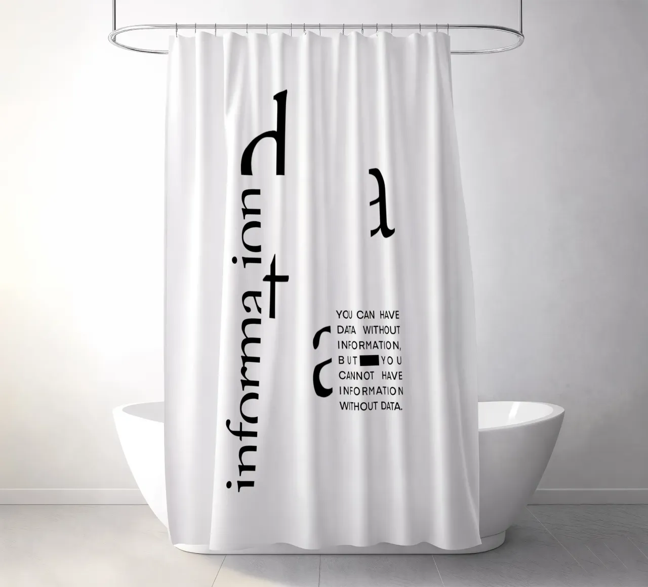 Statement Poster, Data Science, Poster Daten, Datenanalyse tenda da doccia da LIMITED EDITION LETTERS