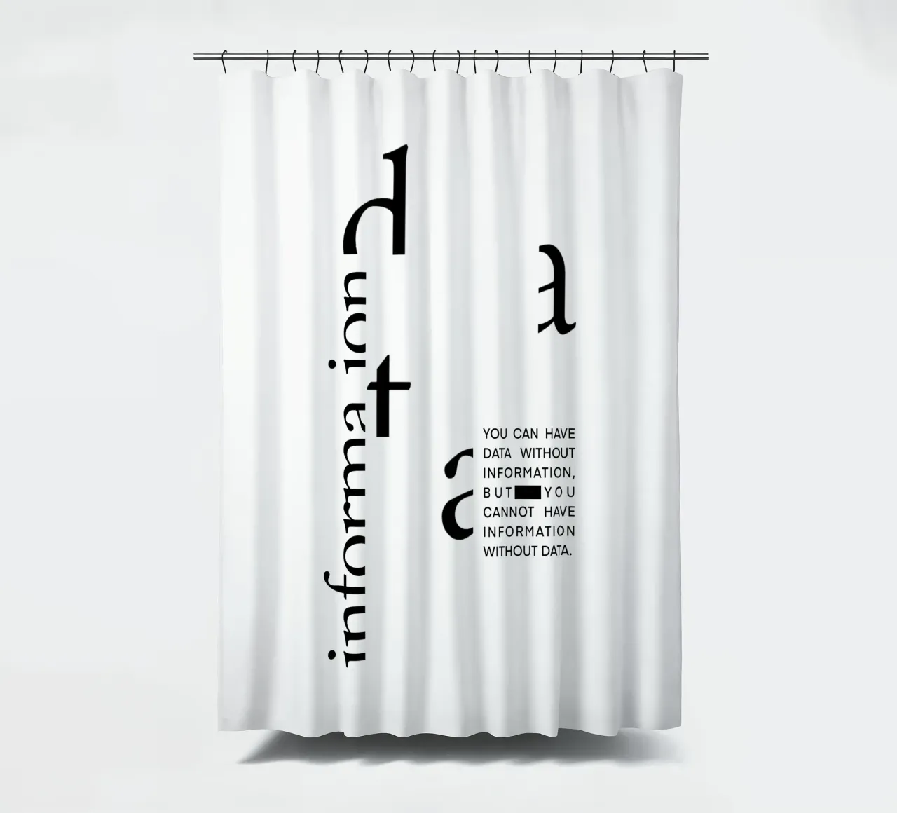 Statement Poster, Data Science, Poster Daten, Datenanalyse tenda da doccia da LIMITED EDITION LETTERS