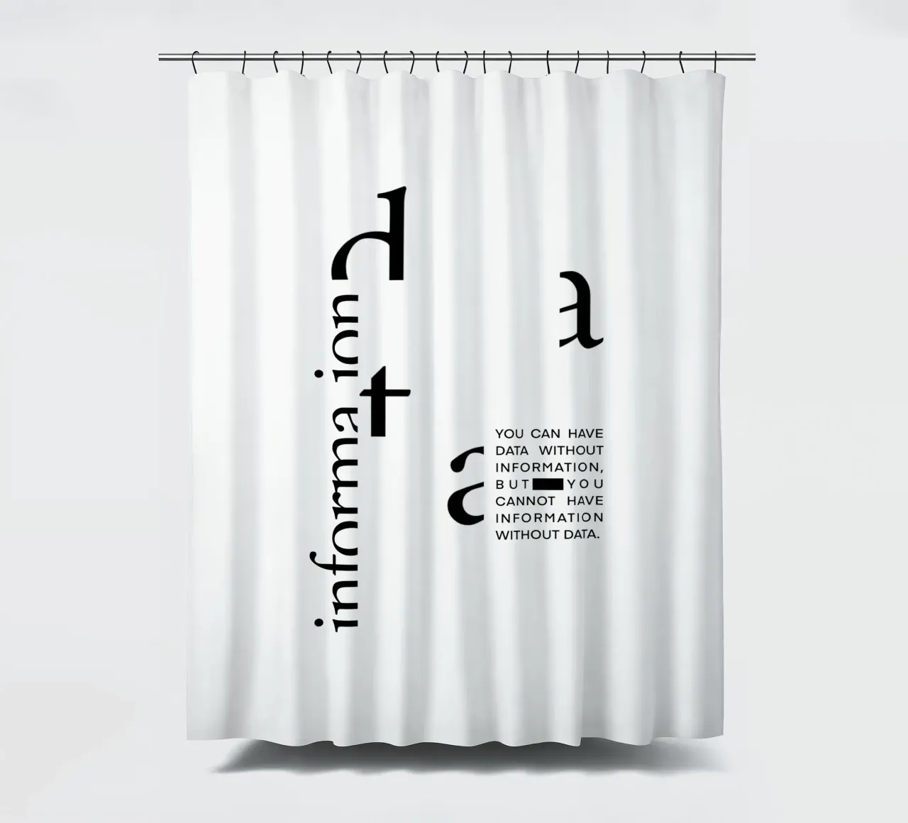 Statement Poster, Data Science, Poster Daten, Datenanalyse tenda da doccia da LIMITED EDITION LETTERS