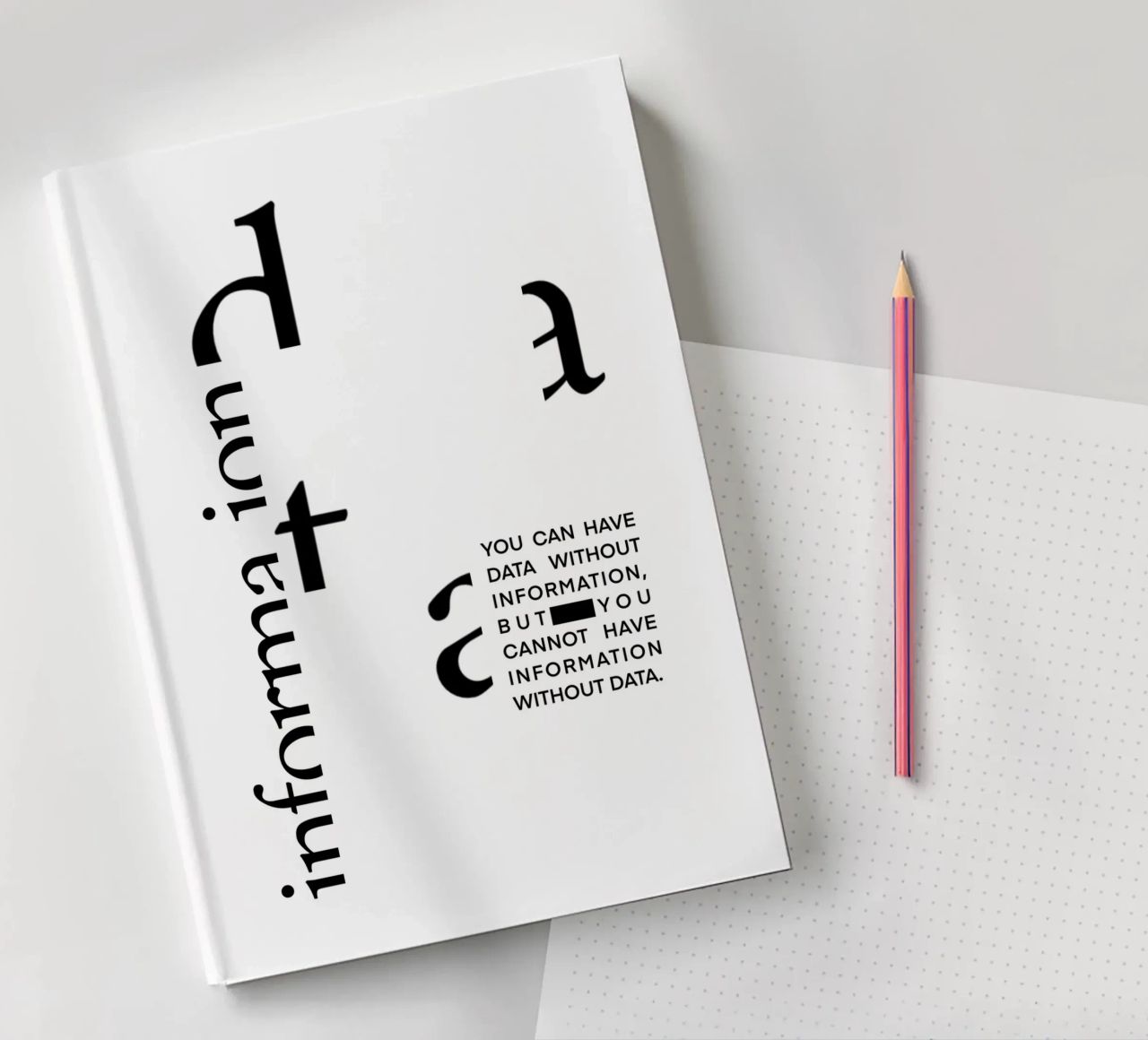 Data without information notebook by LIMITED EDITION LETTERS