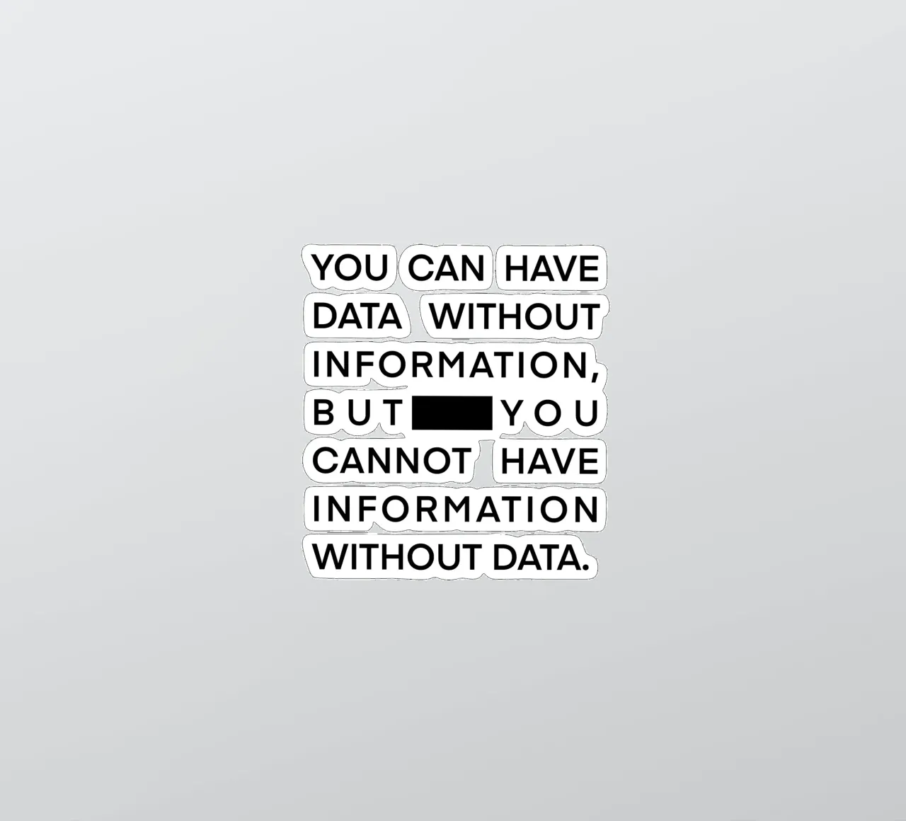 Statement Poster, Data Science, Poster Daten, Datenanalyse adesivo da LIMITED EDITION LETTERS