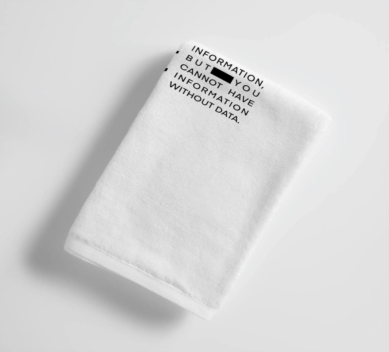 Data without information asciugamano da bagno da LIMITED EDITION LETTERS