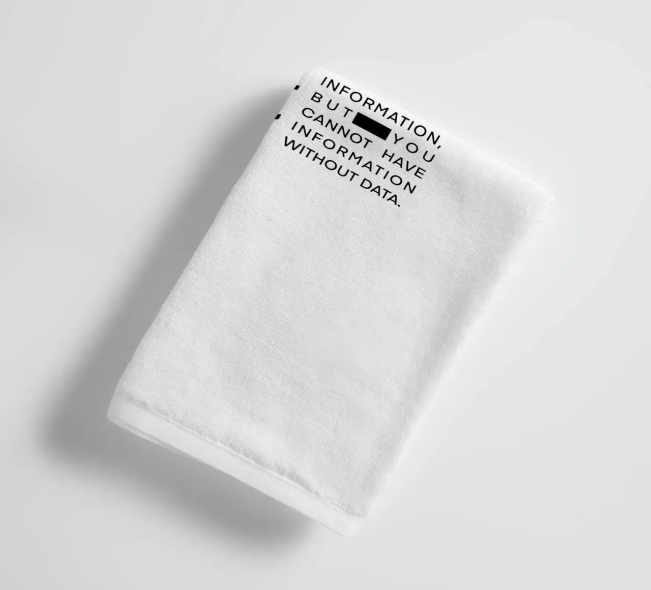 Data without information Handtuch von LIMITED EDITION LETTERS