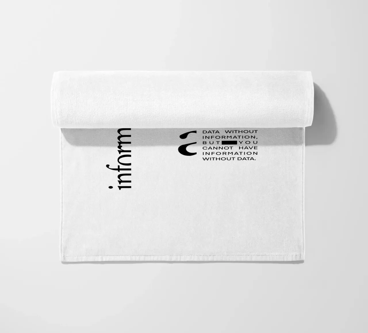 Data without information Strandtuch von LIMITED EDITION LETTERS