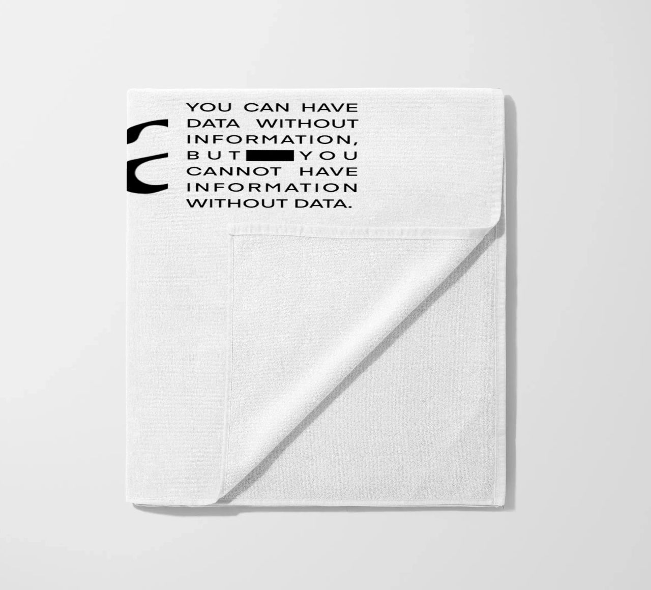 Data without information telo mare da LIMITED EDITION LETTERS