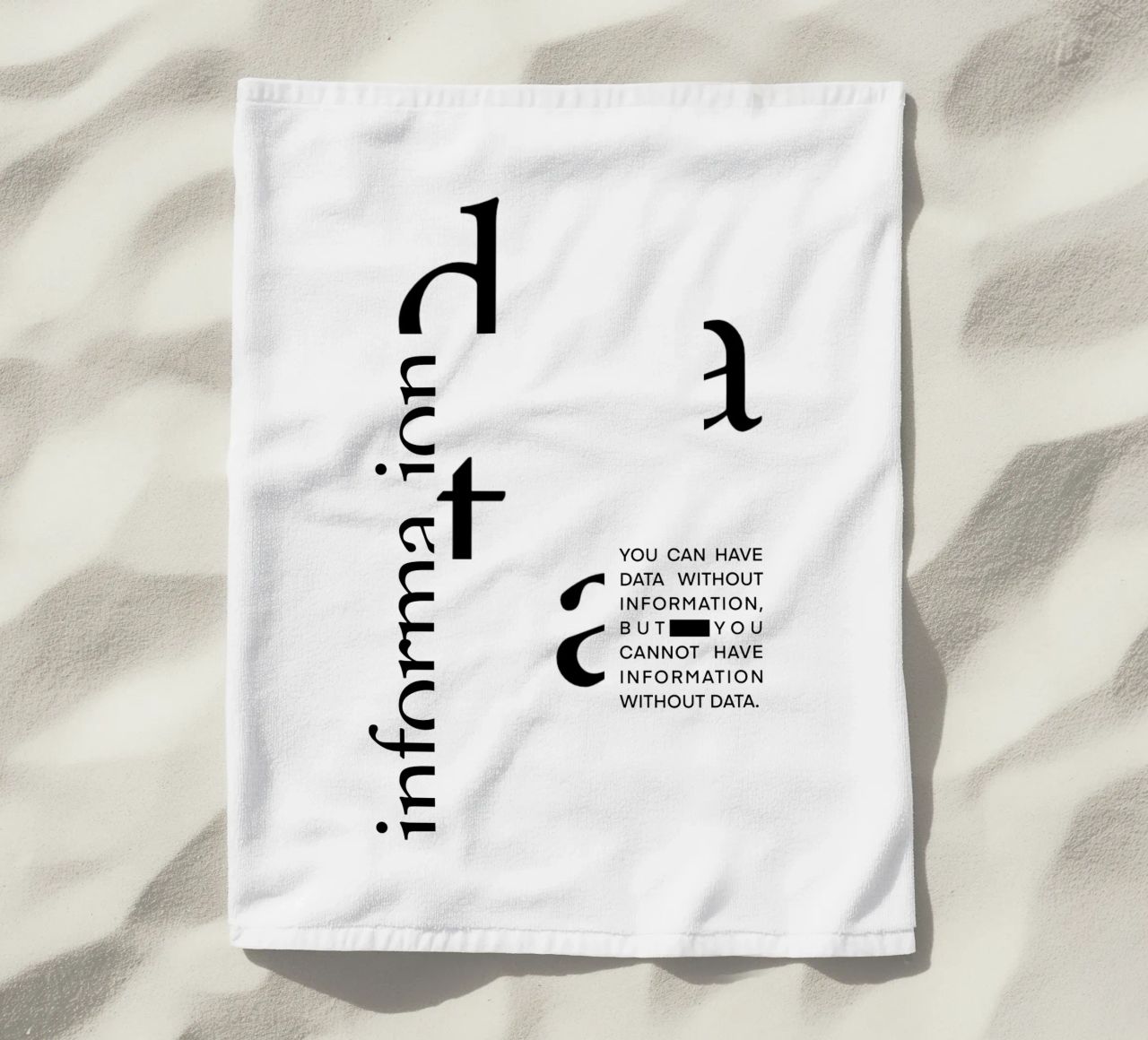 Data without information telo mare da LIMITED EDITION LETTERS