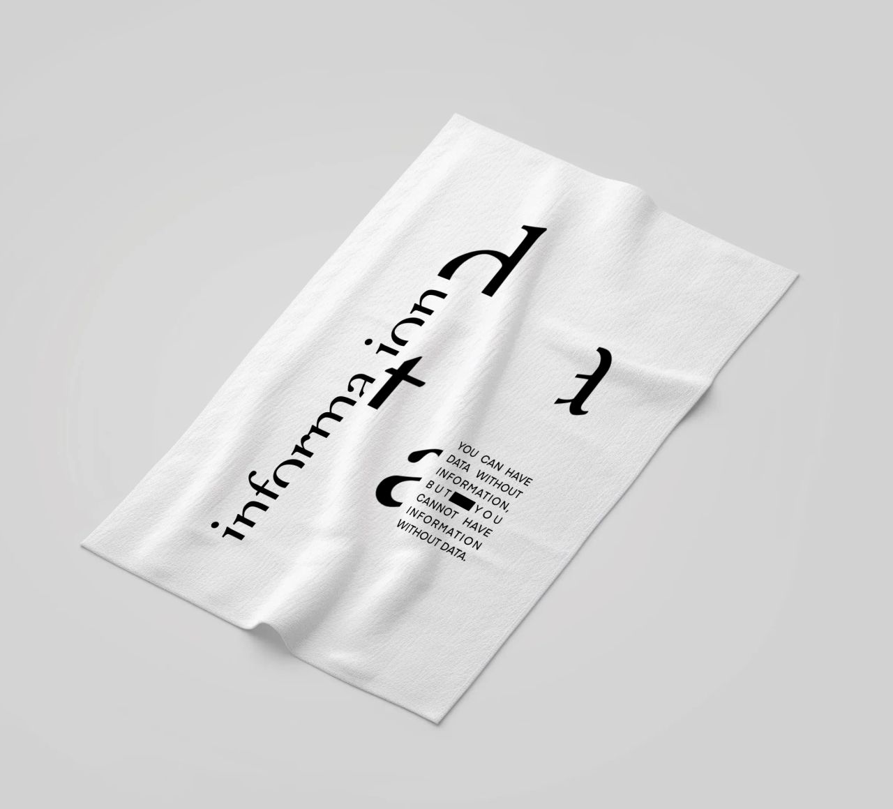 Data without information telo mare da LIMITED EDITION LETTERS