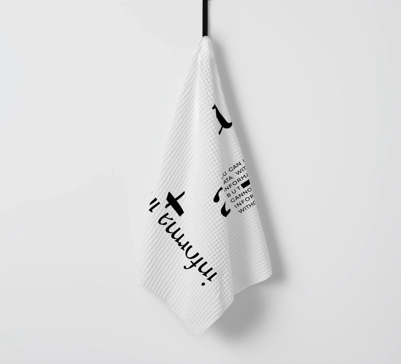 Data without information canovaccio da cucina da LIMITED EDITION LETTERS