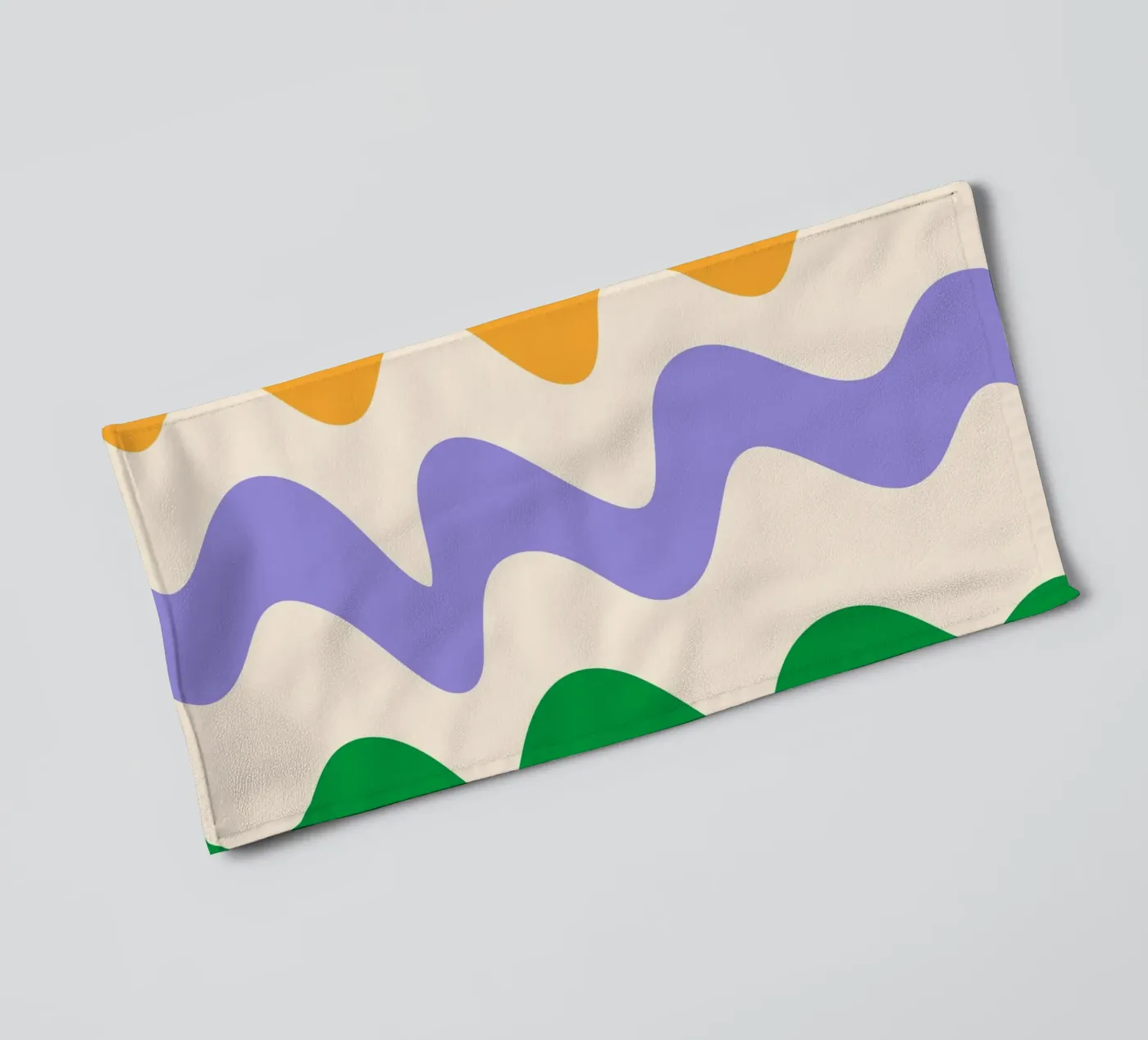 Squiggly lines towel by Wackapacka