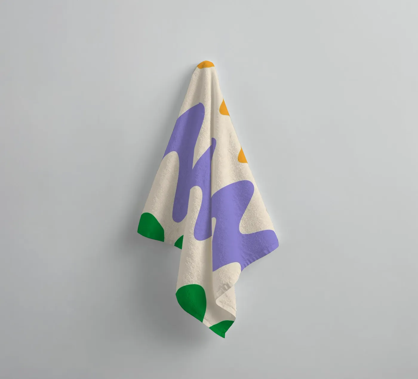Squiggly lines towel by Wackapacka