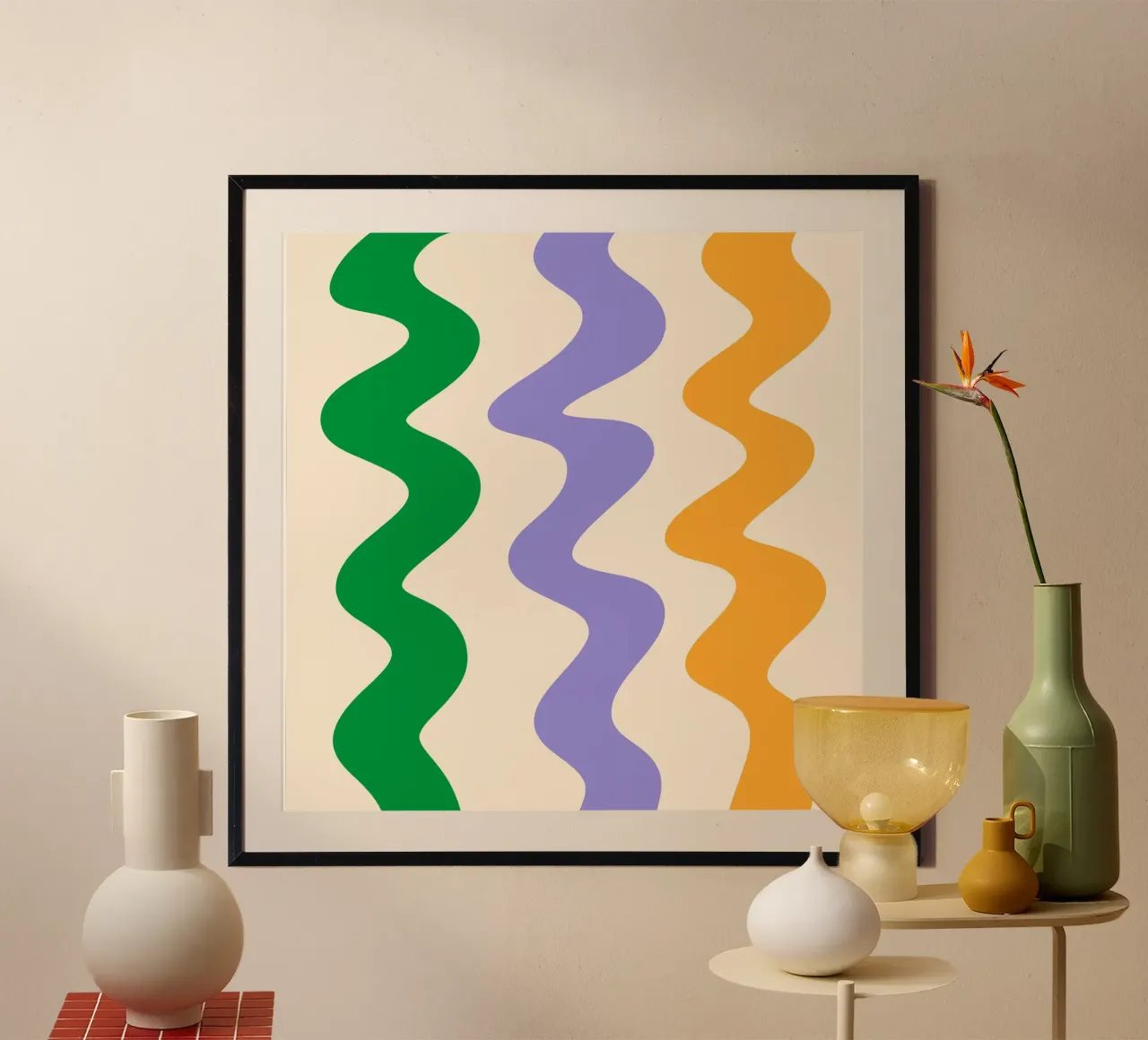 Squiggly lines poster by Wackapacka
