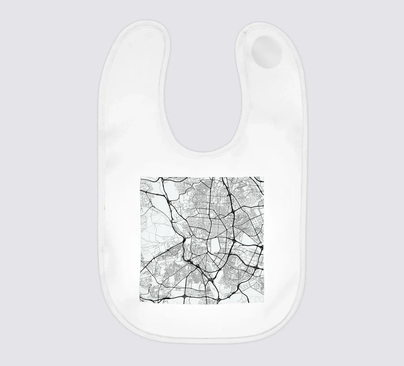 Madrid White bavaglino da Urban Maps