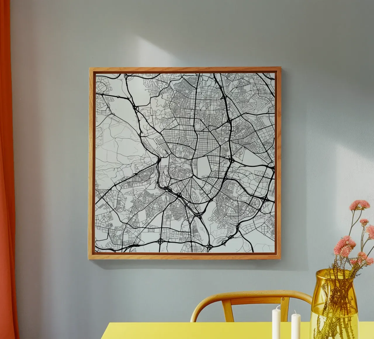 Madrid White plexiglass da Urban Maps