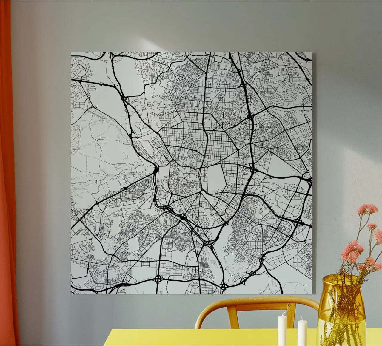 Madrid White plexiglass da Urban Maps