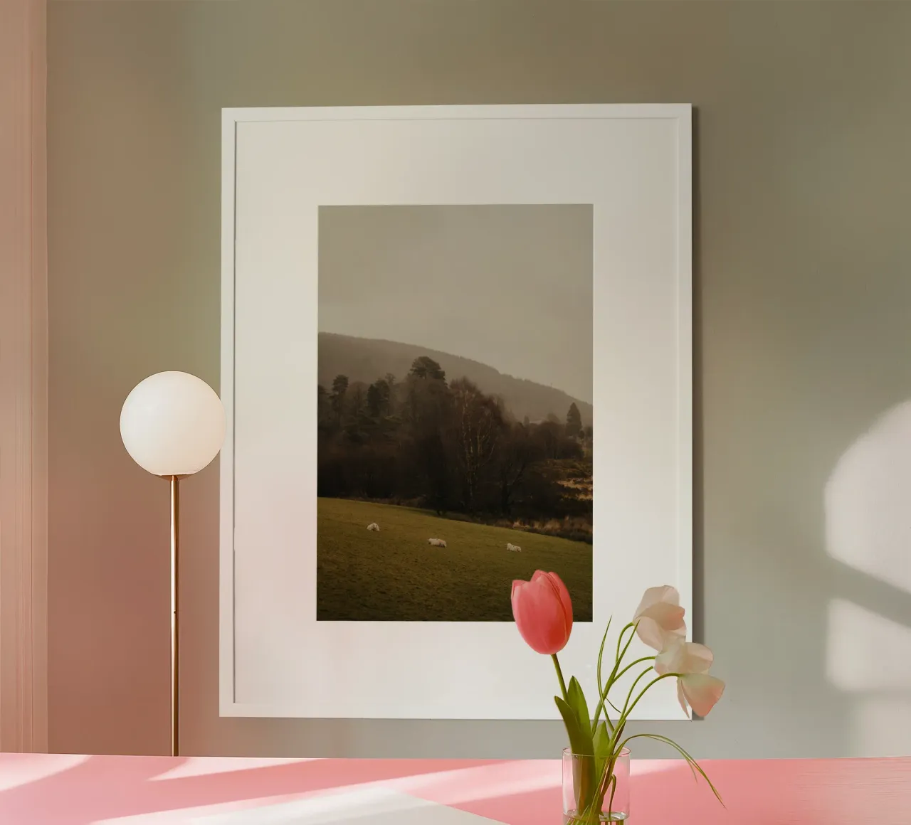 Schafe in Irland hahnemühle by Stina Freytag