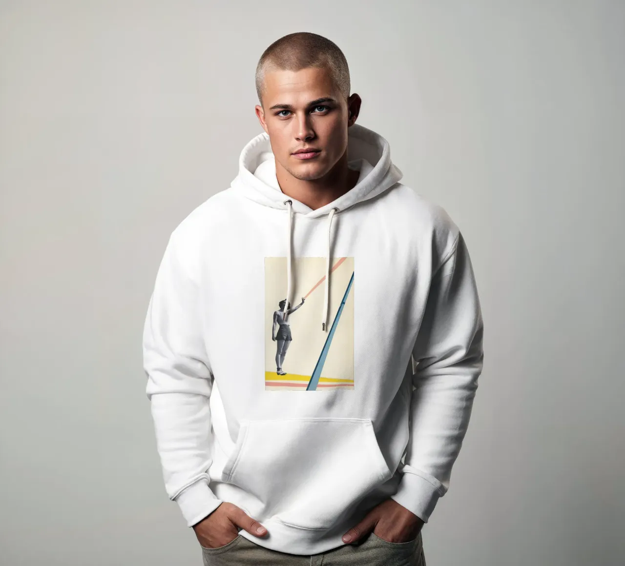 El poder de las chicas sudadera con capucha de Cassia Beck Collage