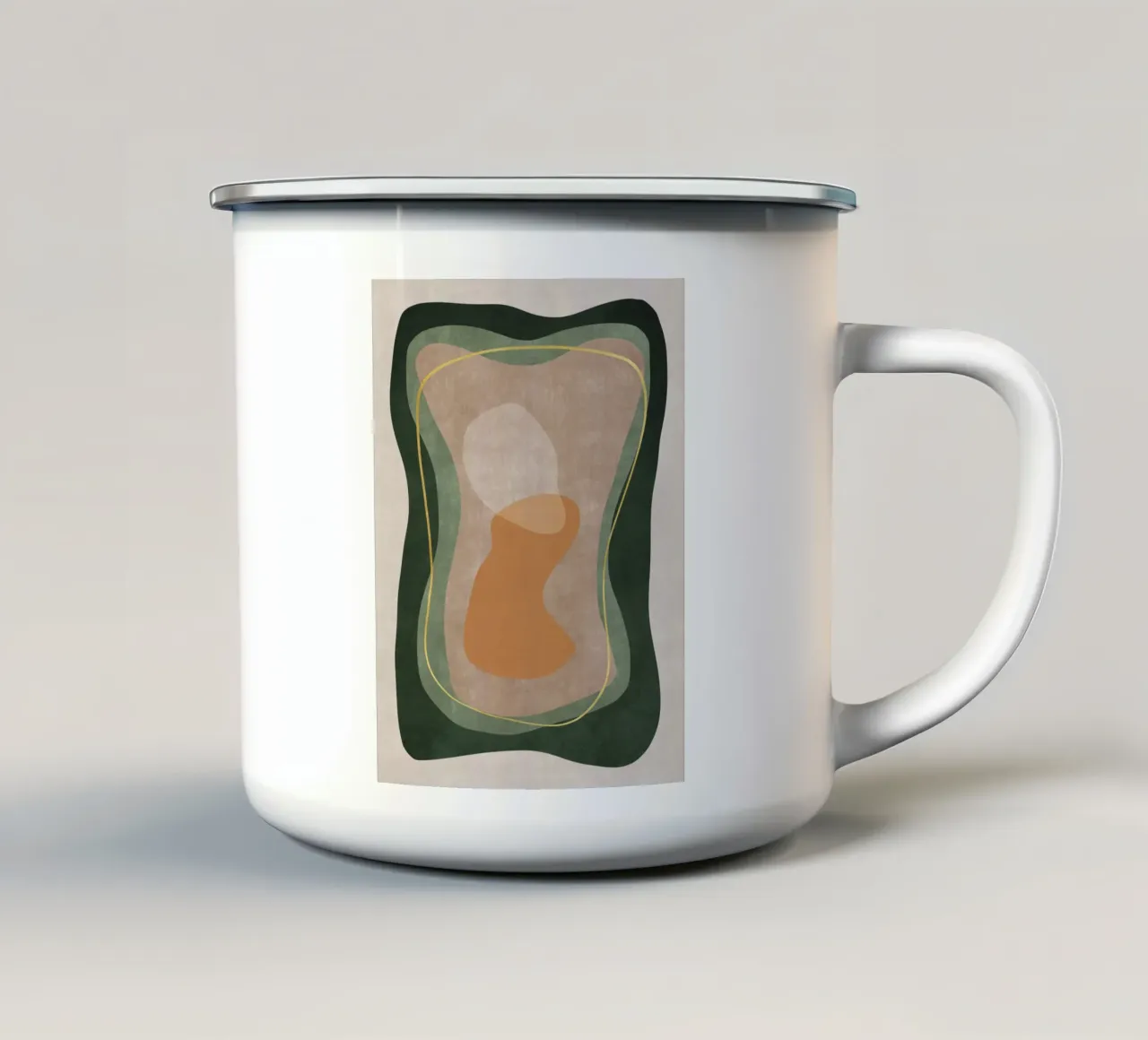 Green Harmony No 1 tazza in smalto da treechild