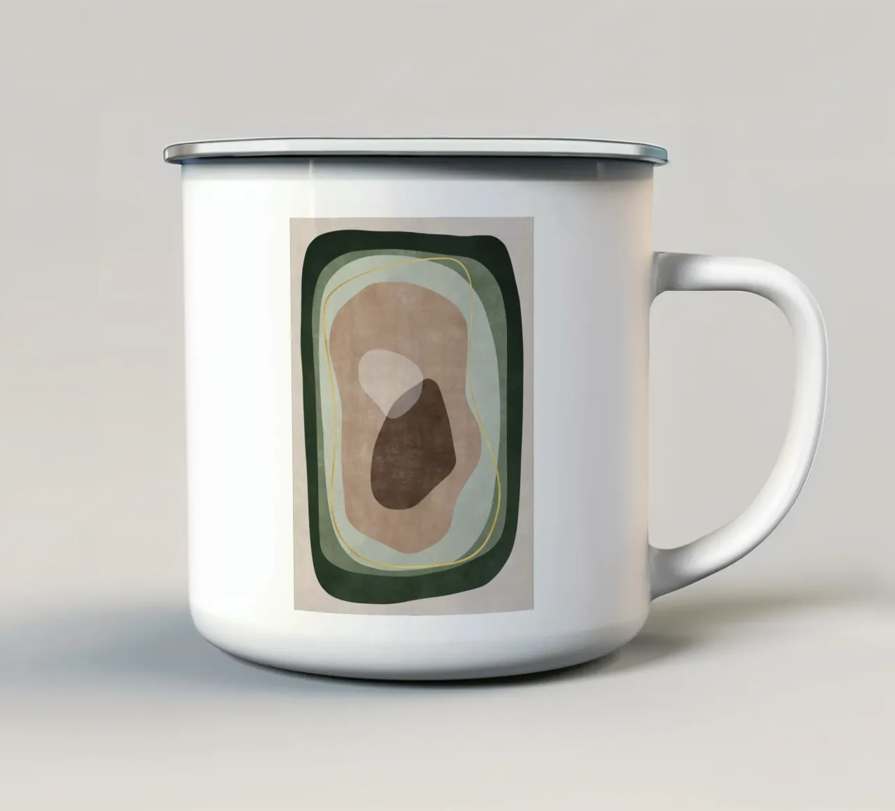 Green Harmony No 2 tazza in smalto da treechild