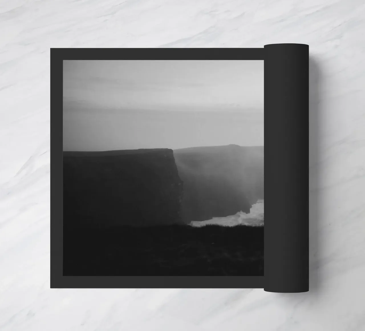 Cliffs of Moher, Irland, schwarz weiß am Abend, Querformat zerbino da Stina Freytag