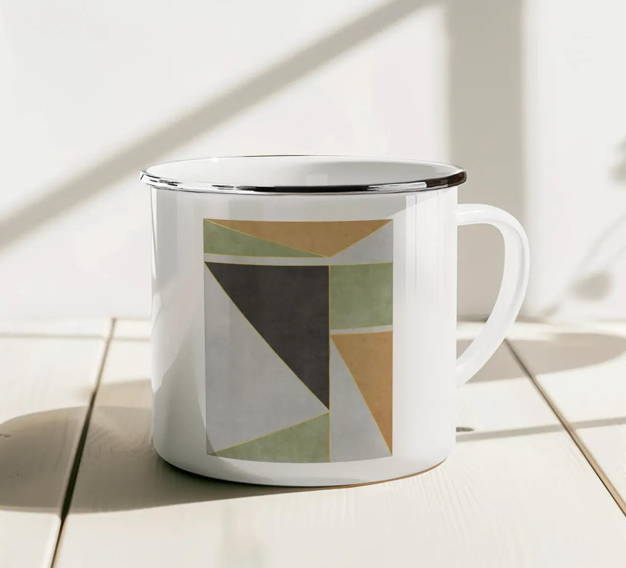Green Harmony No 3 tazza in smalto da treechild