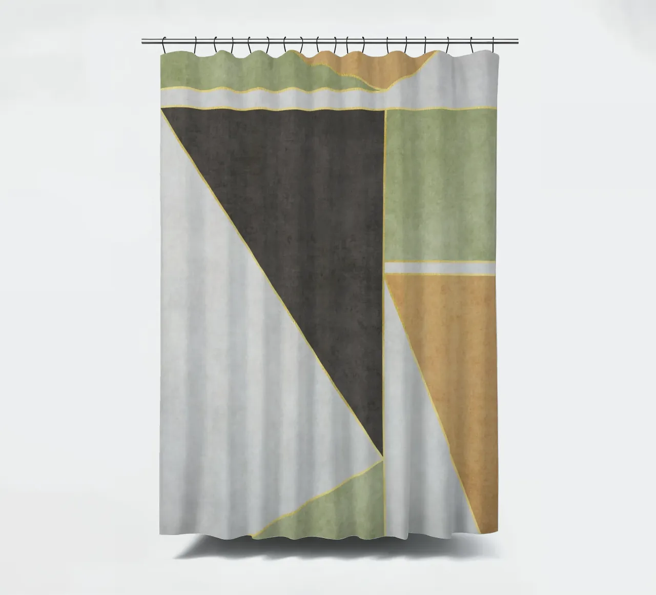 Green Harmony No 3 shower curtain by treechild