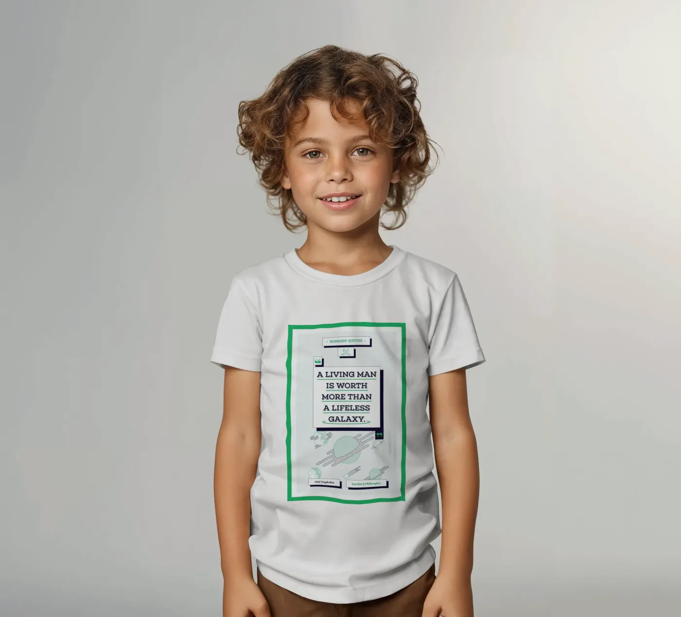 Olaf Stapledon t-shirt bambini da Aycan Elijah Yilmaz