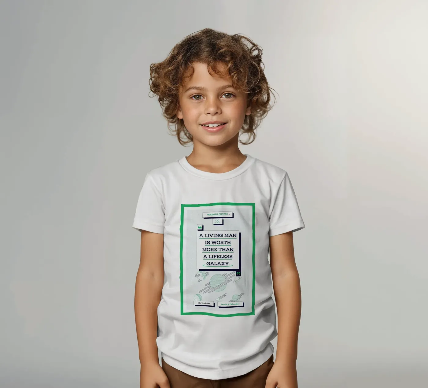 Olaf Stapledon t-shirt bambini da Aycan Elijah Yilmaz