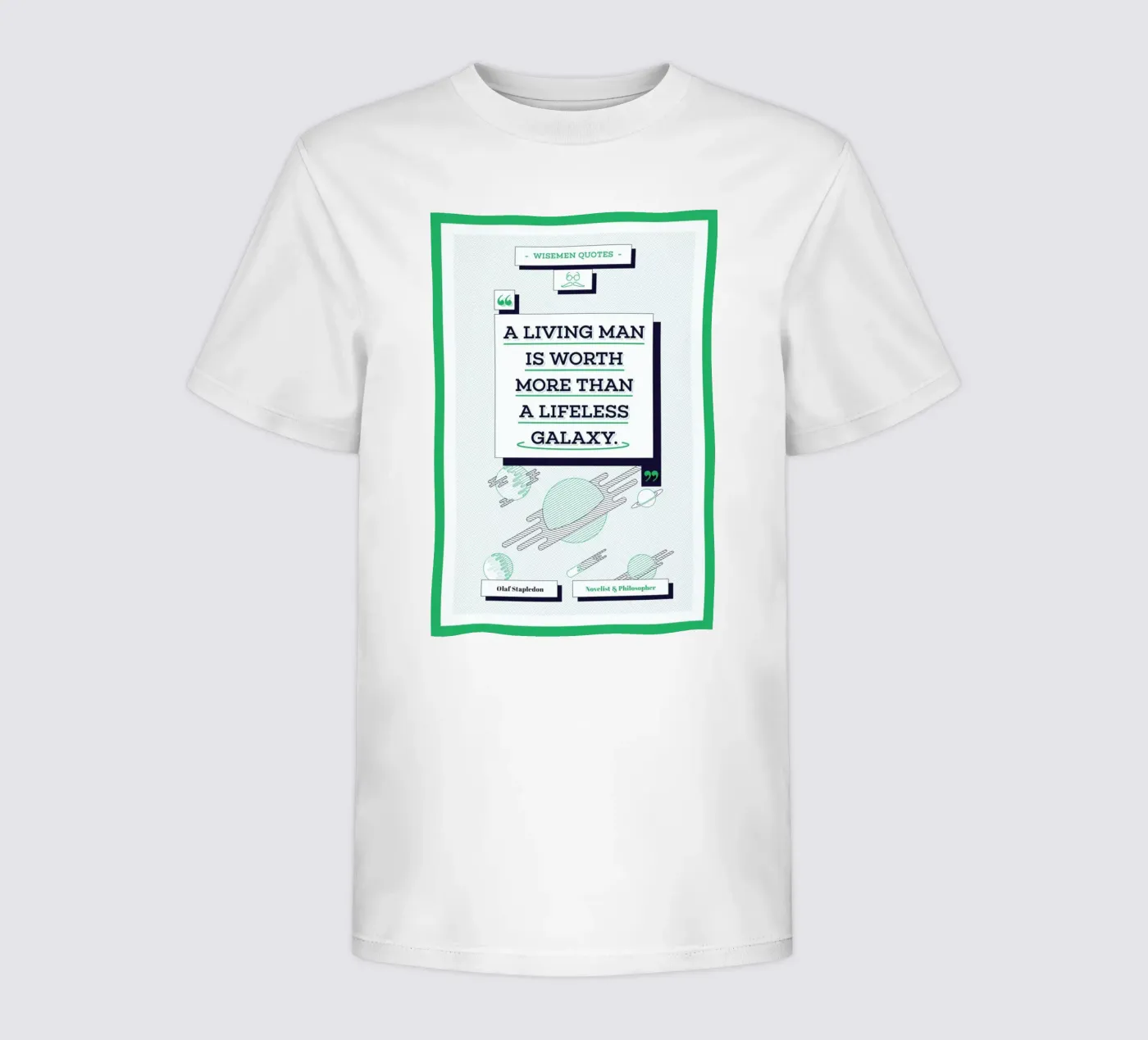 Olaf Stapledon t-shirt bambini da Aycan Elijah Yilmaz