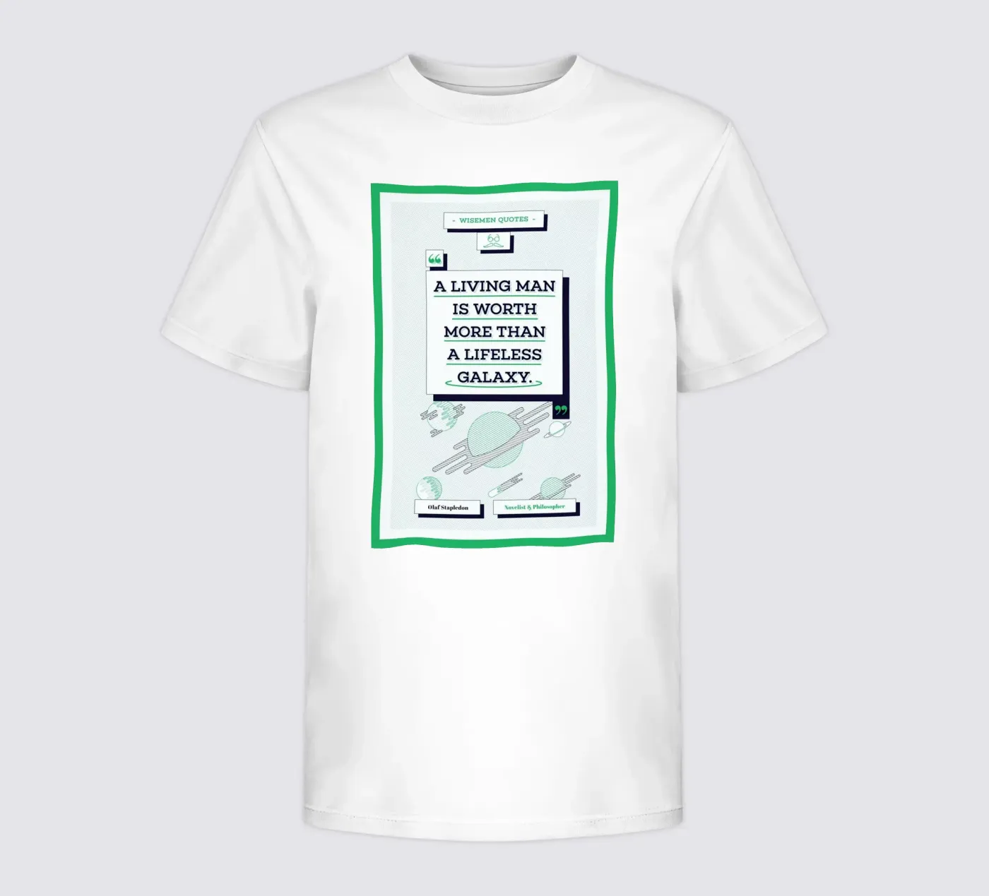 Olaf Stapledon t-shirt bambini da Aycan Elijah Yilmaz