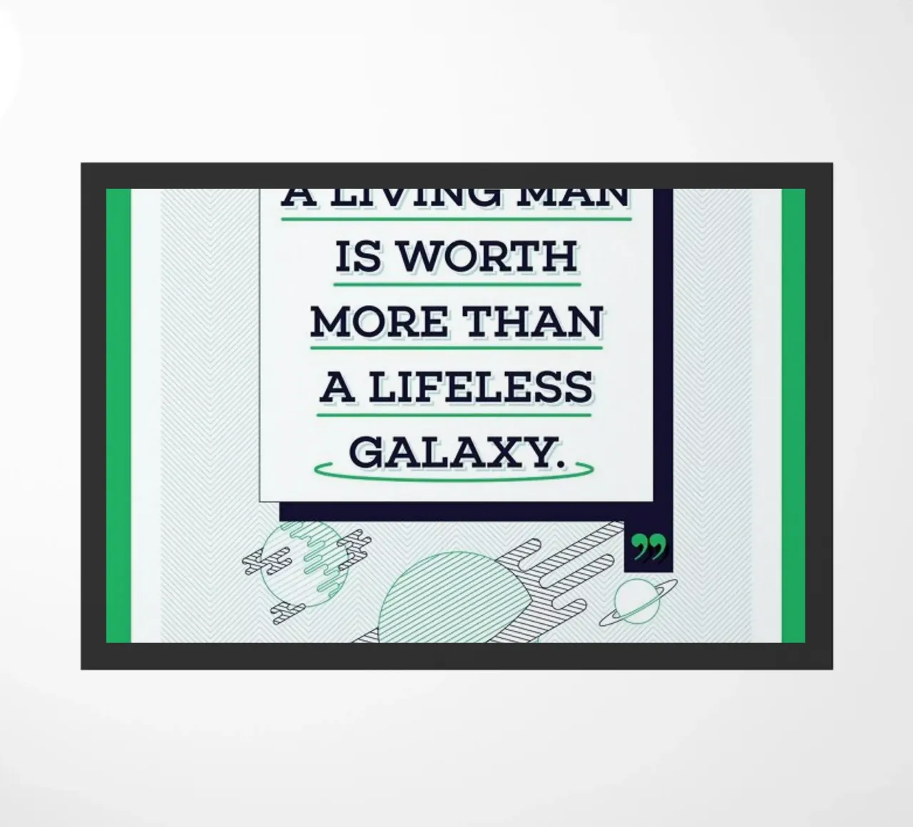 Olaf Stapledon doormat by Aycan Elijah Yilmaz