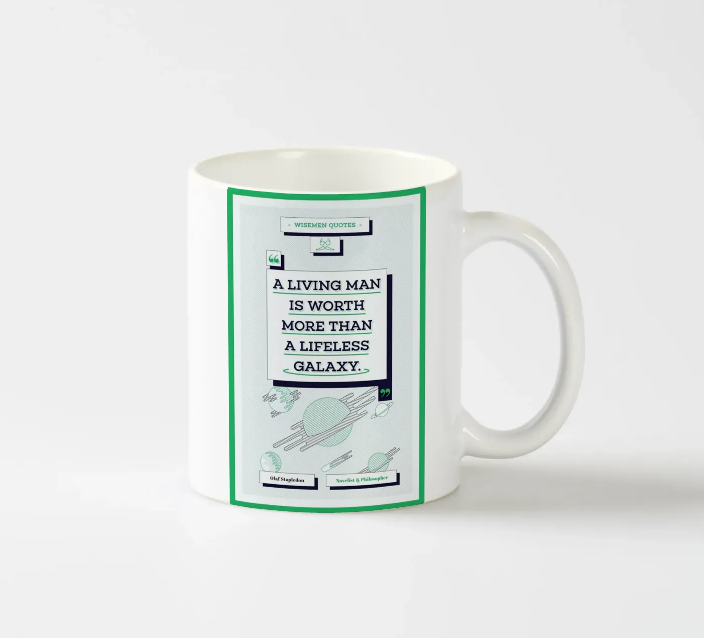 Olaf Stapledon ceramic mug by Aycan Elijah Yilmaz