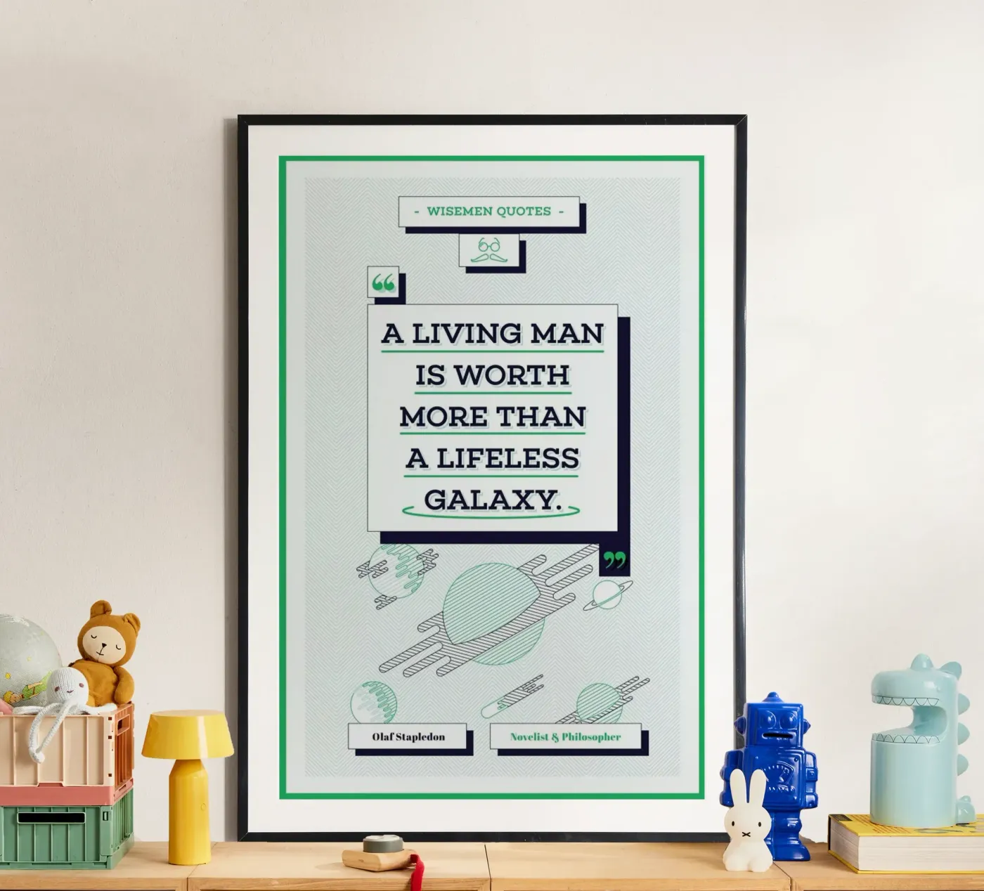Olaf Stapledon poster by Aycan Elijah Yilmaz