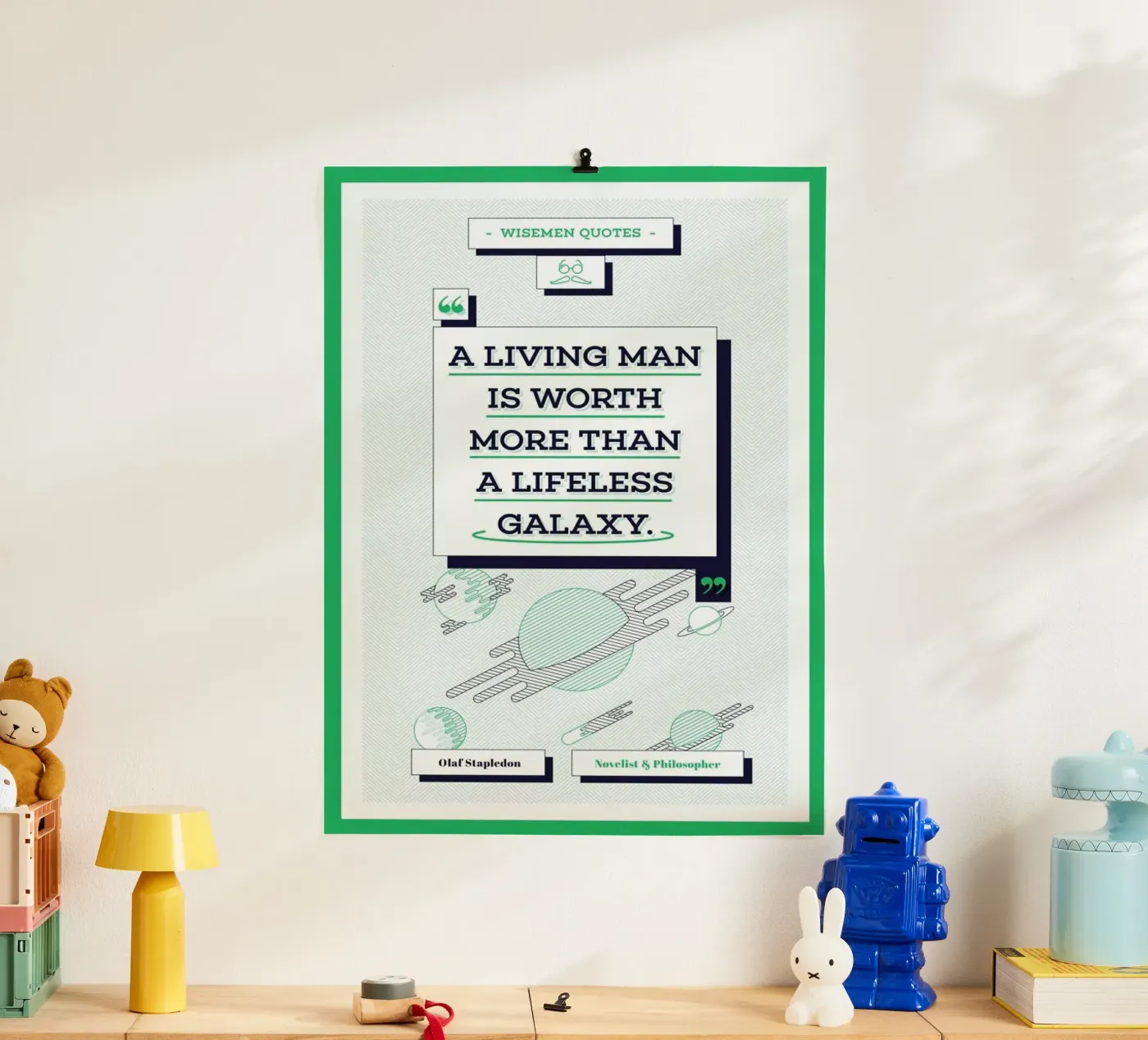 Olaf Stapledon poster by Aycan Elijah Yilmaz